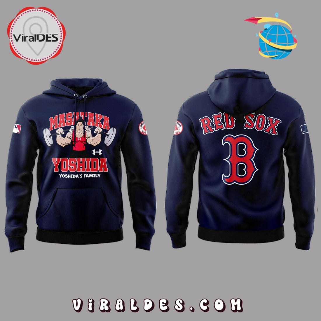 Red Sox x Masataka Yoshida’s Family Navy Hoodie 2025