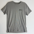 Monastery Logo Patch T-Shirt Gray Melange Size L Cotton Blend Colombia