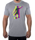 Soccer Player kicking Ball, Men's Soccer Shirt, Graphic Sports T-shirts