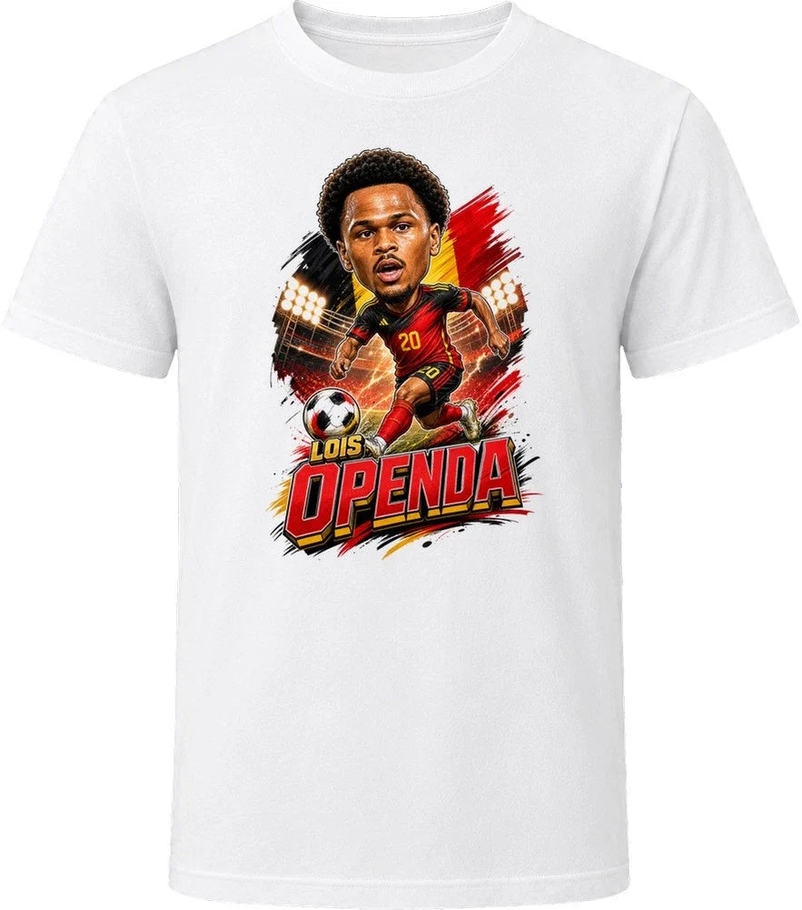 Lois Openda, Belgium Caricature Soccer 2026 T Shirt