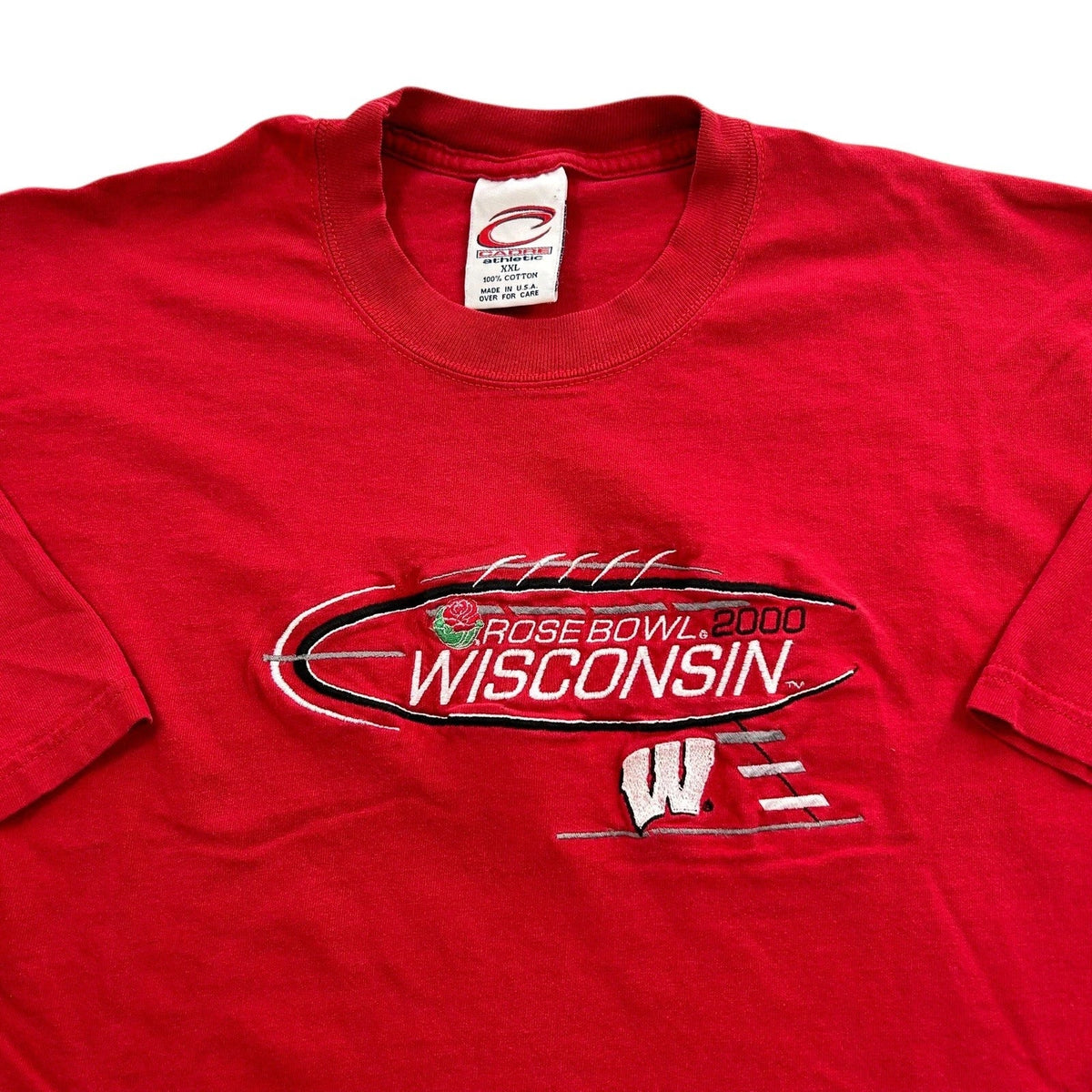 Vintage Wisconsin Badgers Rose Bowl 2000 Graphic Shirt Size 2XL College Football