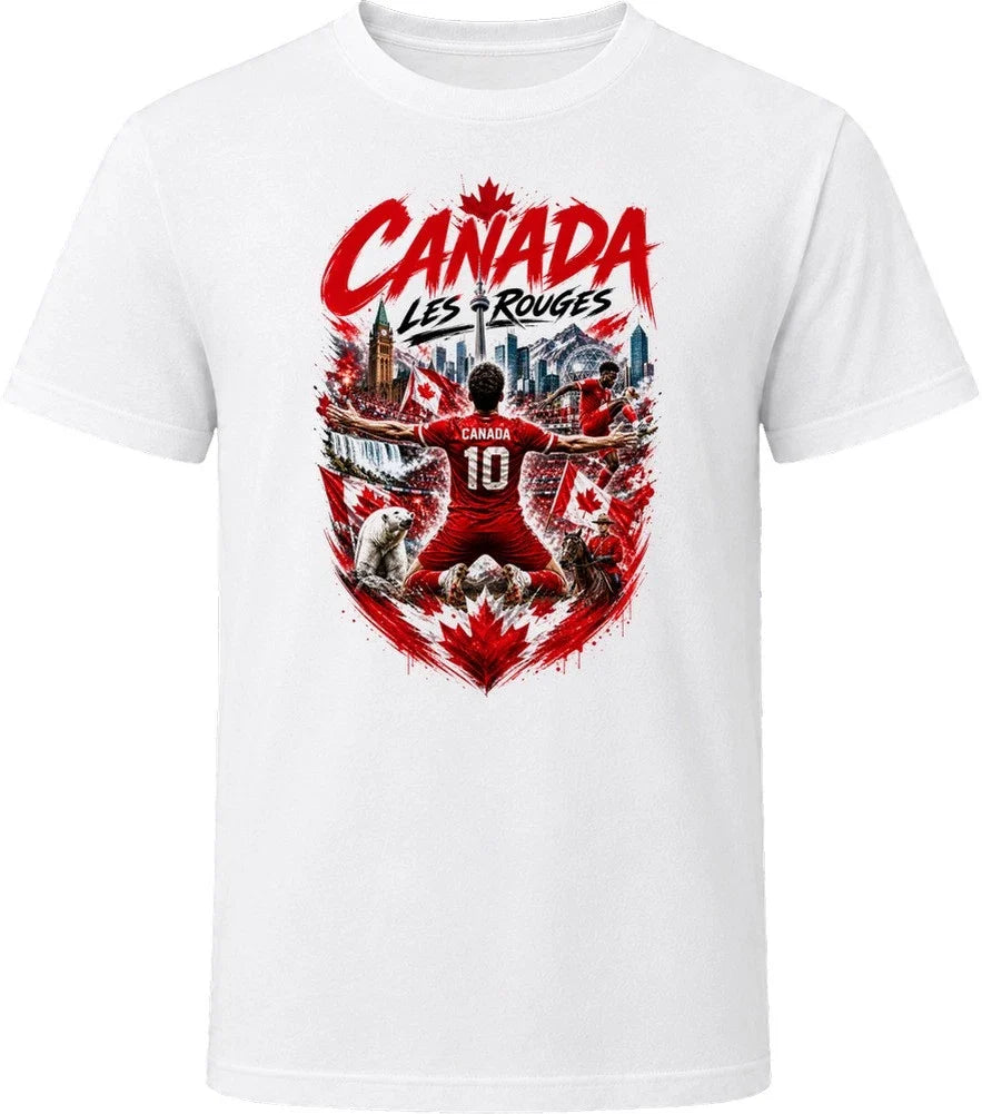 Canada Les Rouges Soccer Football 2026 National Pride T Shirt