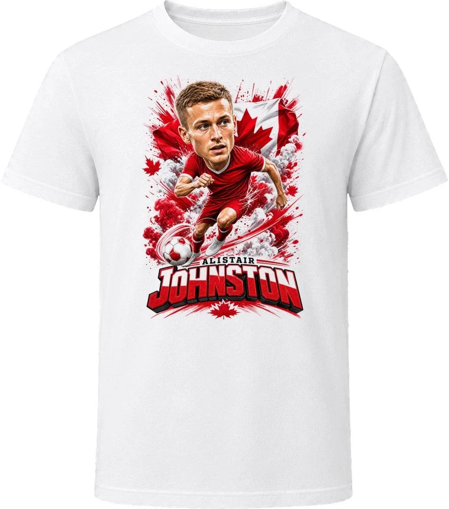 Alistair Johnston Canada Soccer Caricature 2026 World Cup T Shirt