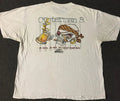 Vtg 90s Puke On Duke Noles Vs Blue Devils Faded Shirt XXL College Funny Beer PE
