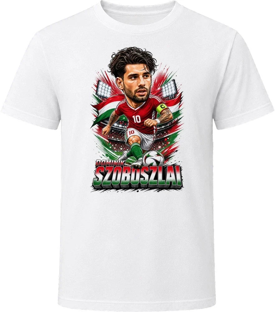 Dominik Szoboszlai, Hungary Caricature Soccer 2026 T Shirt