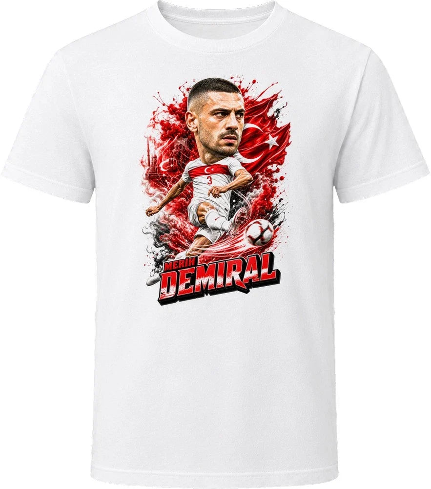Merih Demiral Turkey Soccer Caricature 2026 World Cup T Shirt
