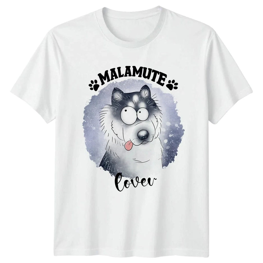 Malamute Lover T-Shirt Dog Breed Pet Birthday Gift For Him And Her