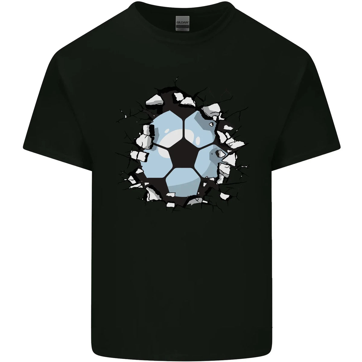 Football Smash Soccer Player Ball Mens Cotton T-Shirt Tee Top