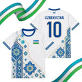 Uzbekistan Football T-Shirt Breathable Soccer Jersey Unisex World Cup 2026