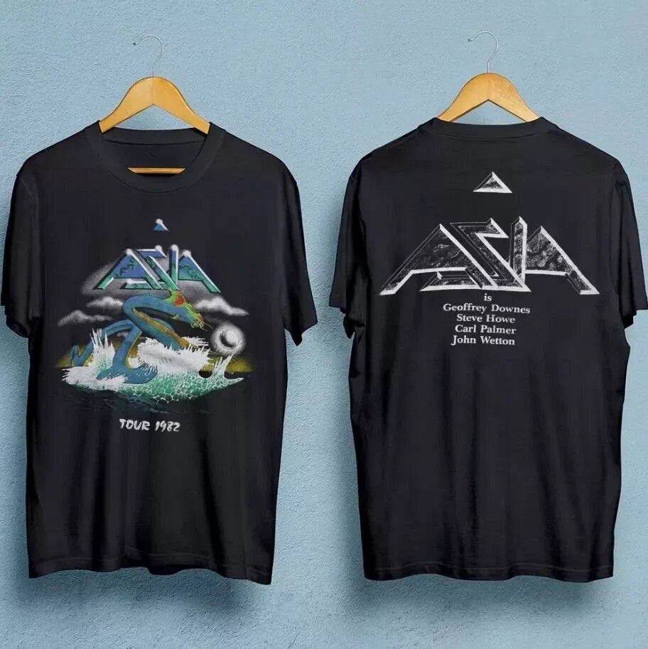 Asia Band tour men t-shirt double-sided black unisex all sizes for fans