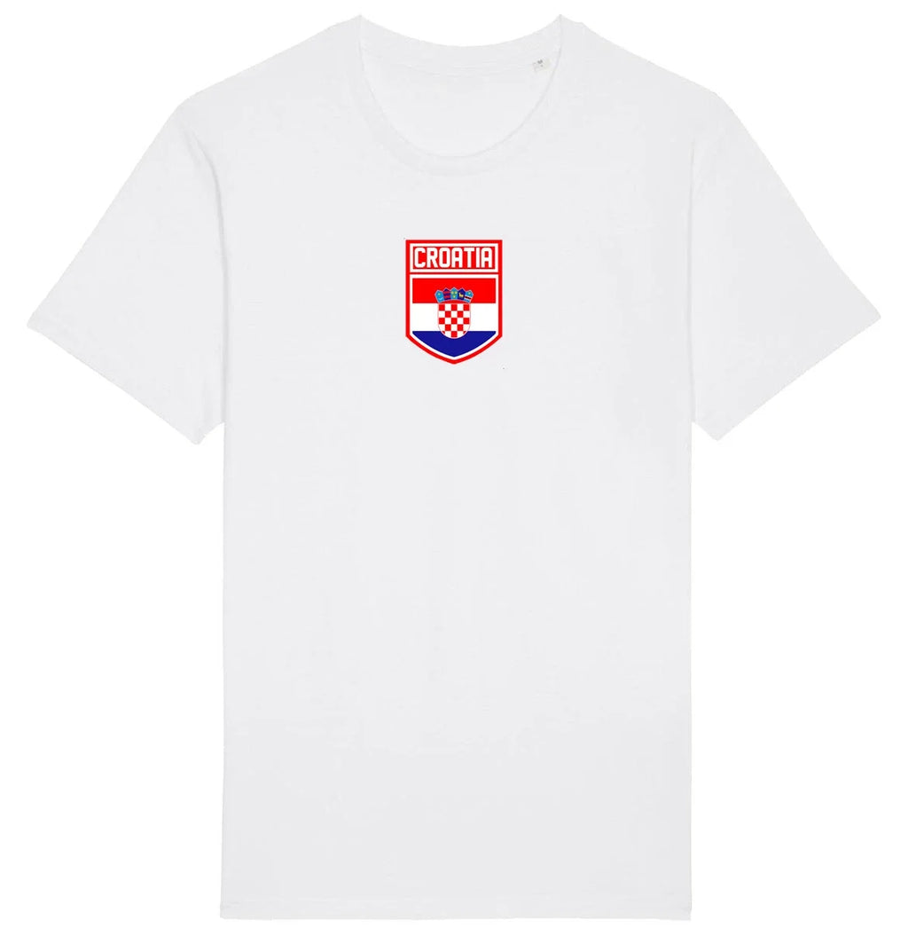 Croatia Badge T-Shirt, Adults Kids Baby Family, Football World Cup 2026 Kit J