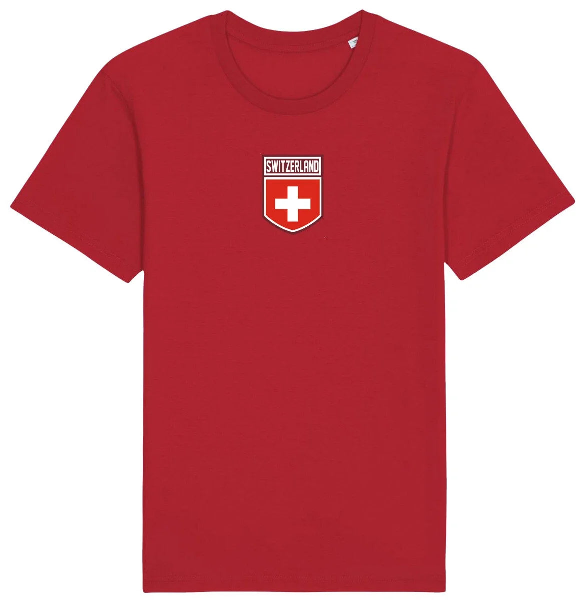 Switzerland Flag Badge T-Shirt 2026, Adults Kids Baby, Football Euro Shipping