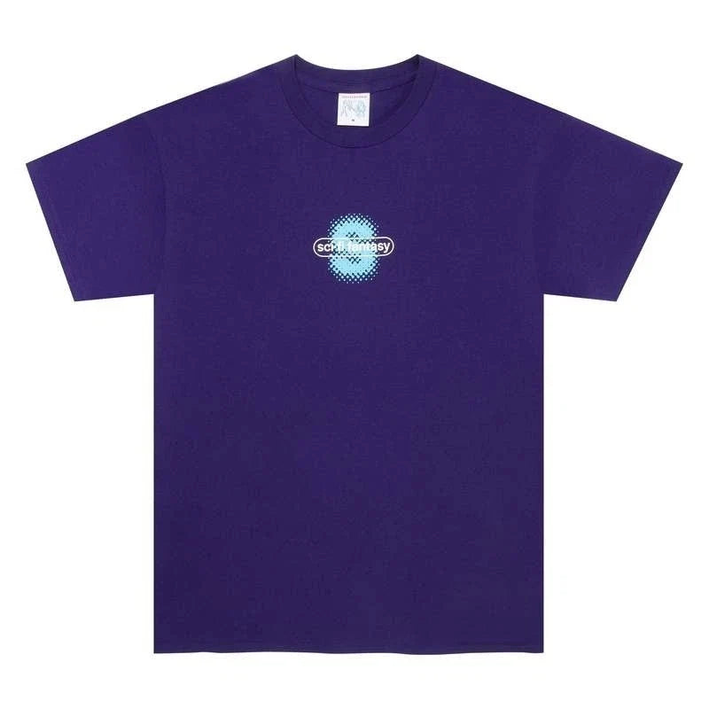 Sci-Fi Men's Medium Purple Fantasy Spotty Graphic T Shirt Streetwear Skate V6-10