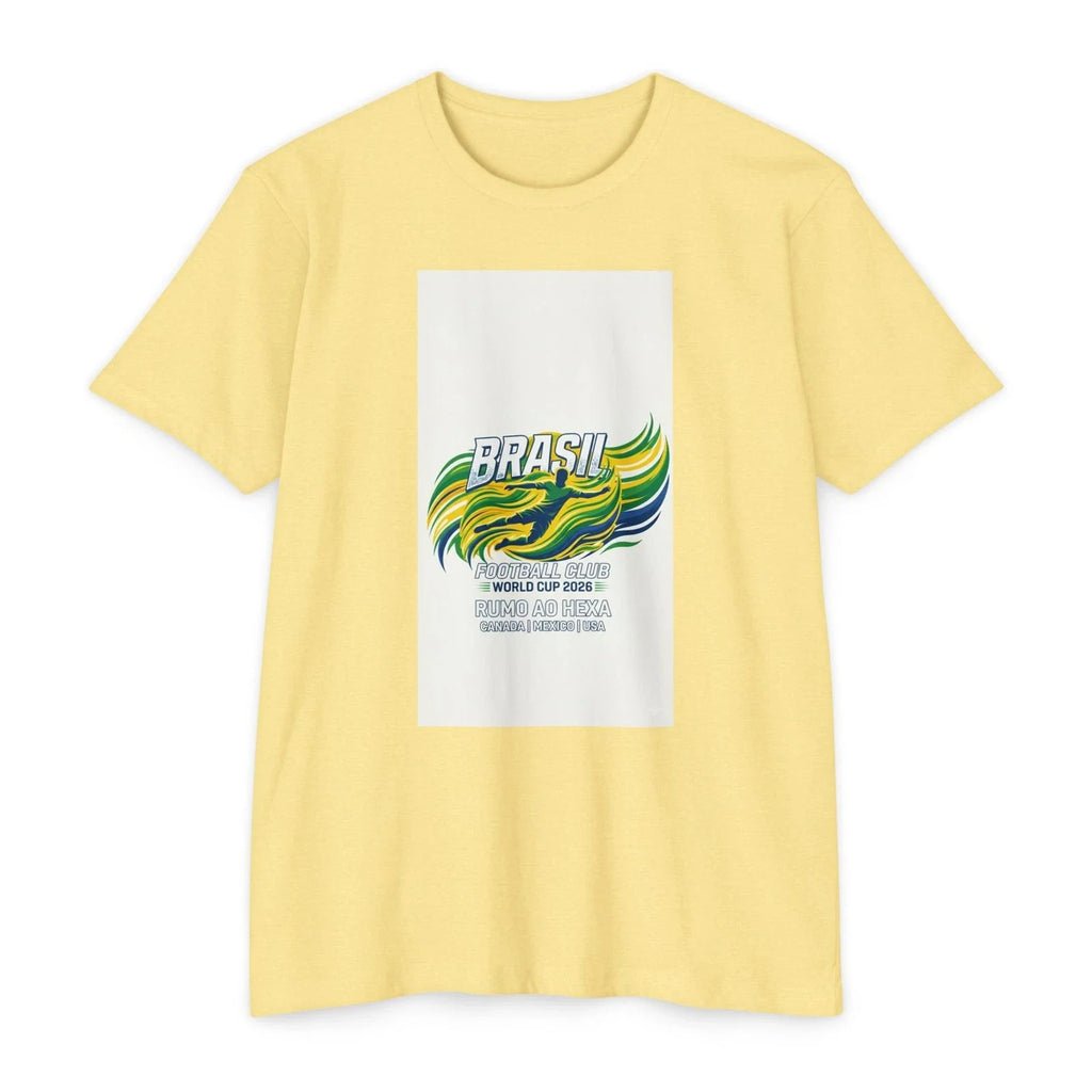 Brasil Wave Graphic T-Shirt | Soccer World Cup Design