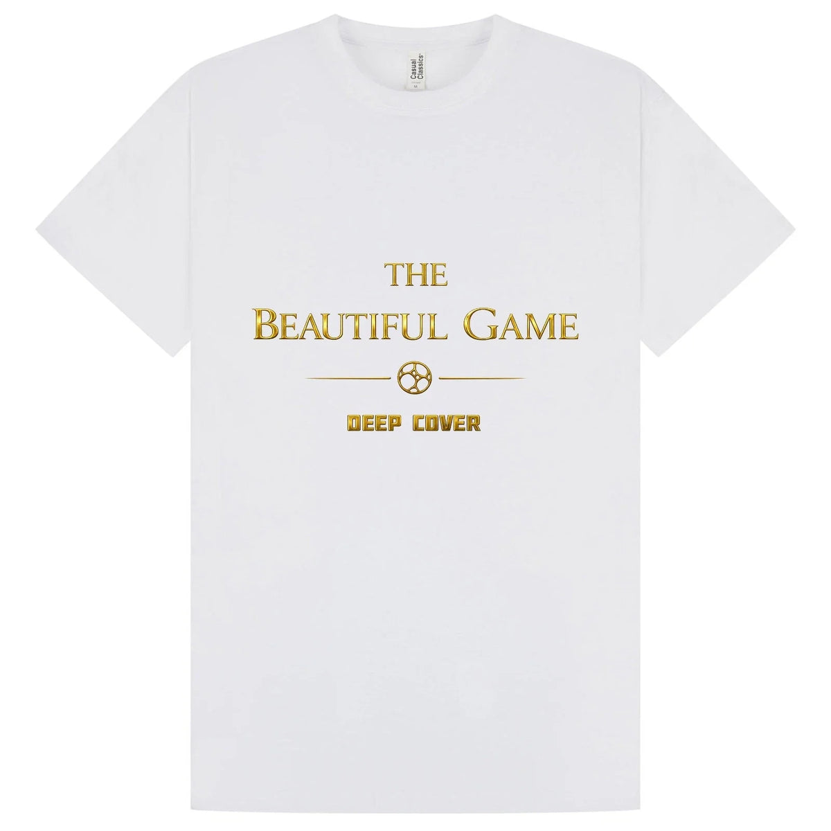 The Beautiful Game Cotton T-Shirt World Cup 26 in White & Gold XS to 5XL