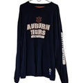Auburn Tigers Spellout Blue & Orange Long Sleeve Football Mens Sz 3XL Tee-Shirt