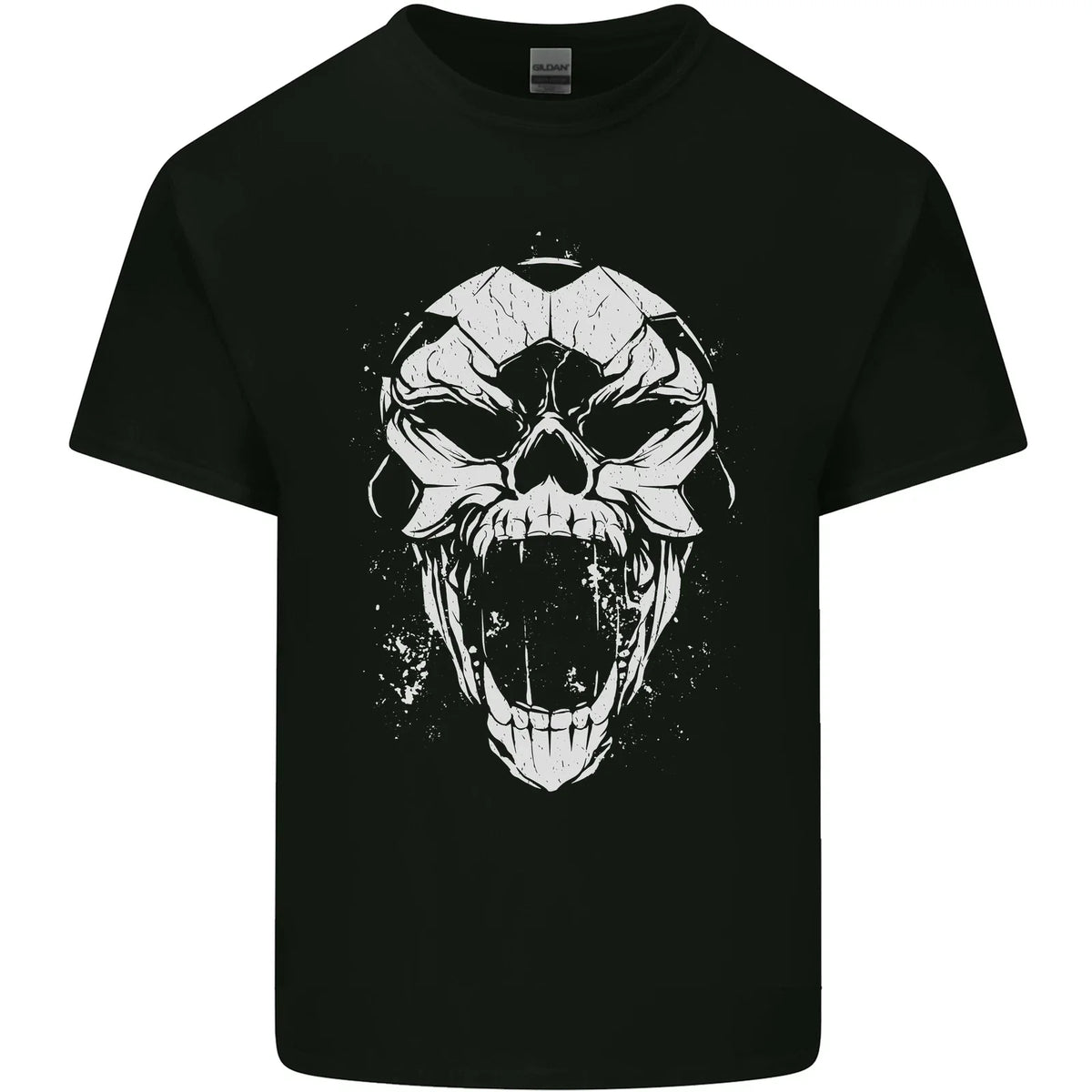 A Football Skull Footy Soccer Mens Light Cotton T-Shirt