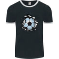 Football Smash Soccer Player Ball Mens Ringer T-Shirt FotL