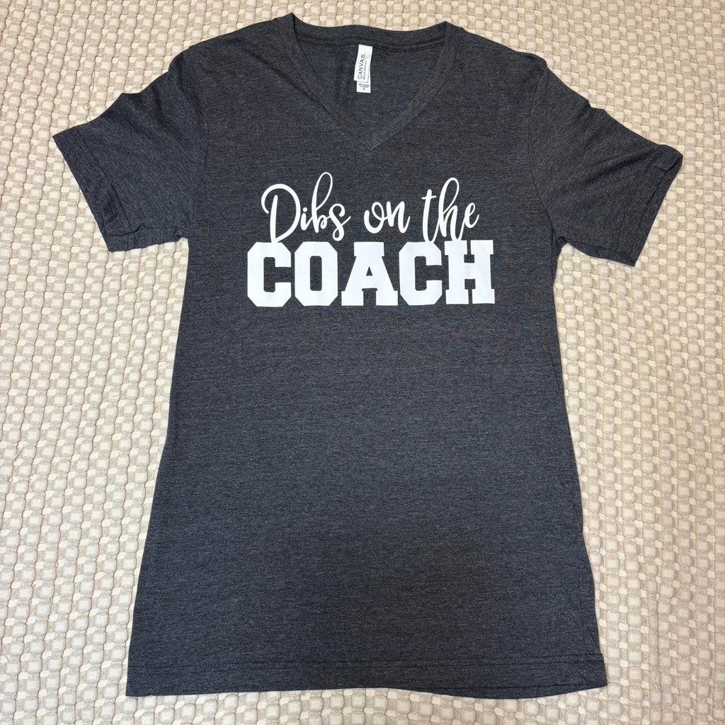 Dibs On The Coach Shirt Small Funny Sports Tshirt Athletic Sports Tee Game Day