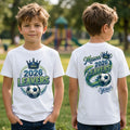 2026 Leavers Football Tee | Personalised Kids School Graduation T-Shirt