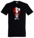 Peru Football Skull I T-Shirt peruvian Soccer Flag Banner World Championship