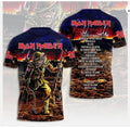 Iron 1Maiden 3D Apparel 2026 Tour Run For Your Lives Shirt Unisex S-3XL