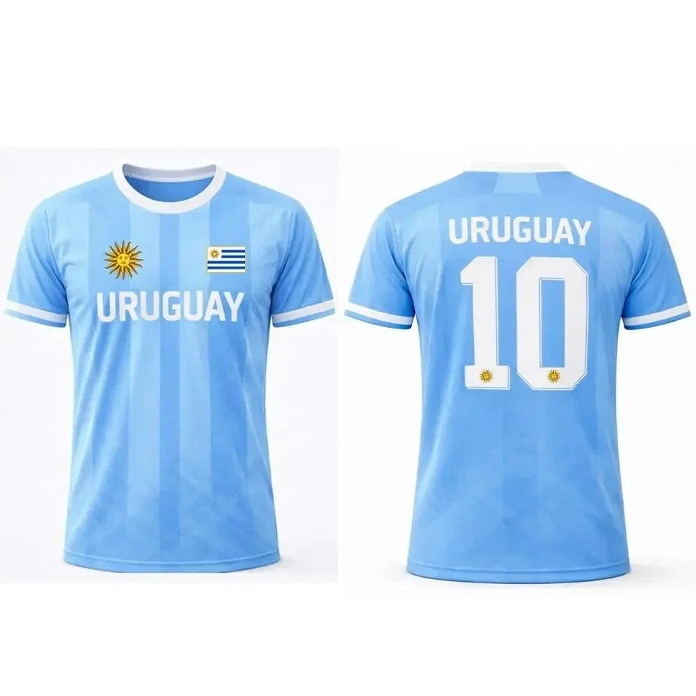 Uruguay Football T-Shirt Unisex Breathable World Cup 2026 Tee