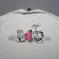 H&M T-Shirt Mens L White Garfield Graphic Loose Fit Short Sleeve Cotton