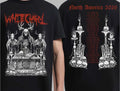 Whitechapel North America Tour 2026 black color 2 side Shirt reprint