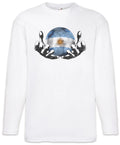 Argentina Football Magic Ball Men Long Sleeve T-Shirt argentinean Soccer Flag