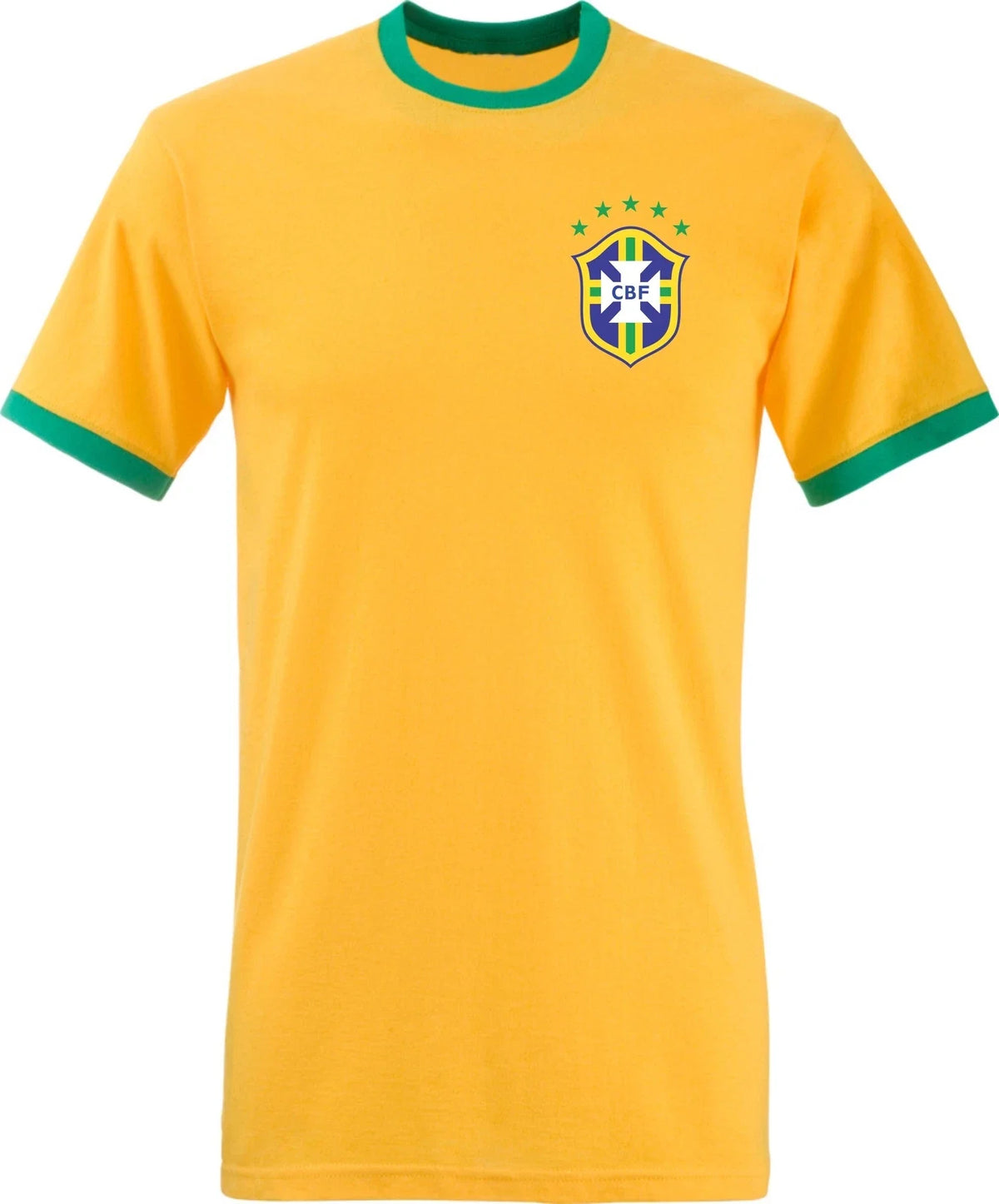 Brazil Team Logo Tee Ringer, Football Fans, Soccer Wear, Sports Wear