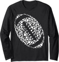 Dot Football Ball Lover Happy Dot Day 2025 Polka  Long Sleeve T-Shirt