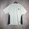 England Football Retro Jersey Top Mens XL White St. George Cross FIFA Soccer