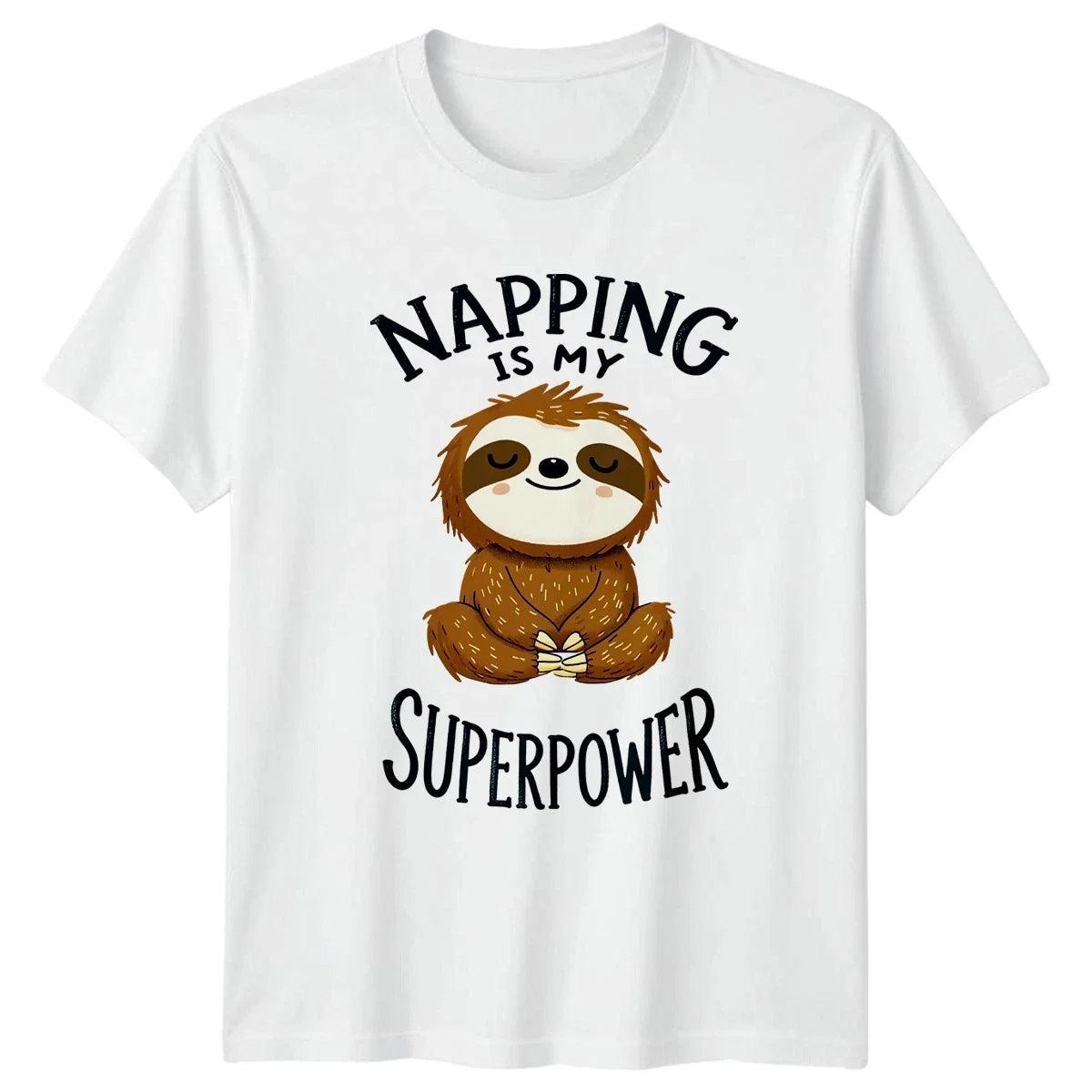 Napping Is My Superpower T-Shirt Sloth Animal Lover