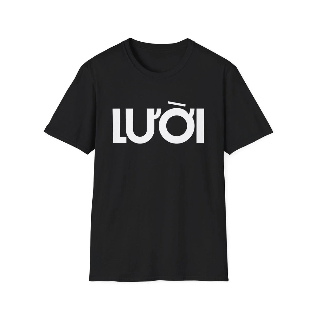Luoi T-Shirt Lazy Funny Vietnamese Slang Streetwear Tee Fun Black Foreigner