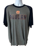 Auburn University 3/4 Sleeve Shirt Men 2XL Colosseum Brand Heather Gray Graphic