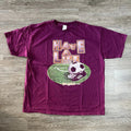 Vintage 90s Soccer Funny T Shirt Mens XXL Sport Made In USA Humor Graphic