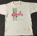 Vtg 90s Champs Faded Shirt M Grunge School Sports Track Gym Vaporwave 80s USA
