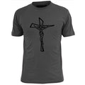 Mens Crucifix v2 T Shirt Religion Christianity Jesus Faith Belief God