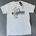 LA Galaxy 2012 MLS Cup Champions T Shirt Adult Men Medium White Soccer New w/Tag