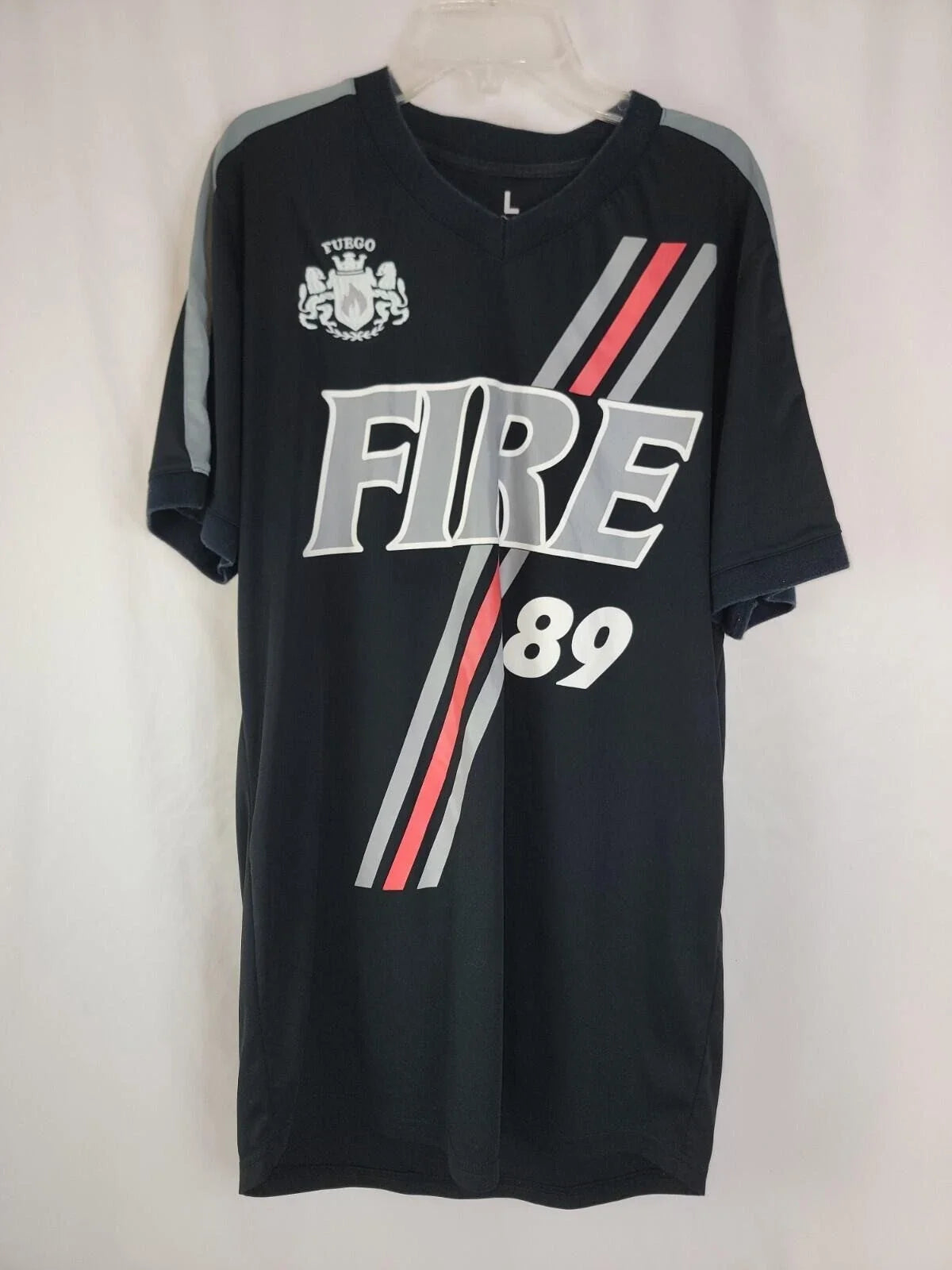 Eight & Nine Mfg Miami Shirt L Soccer Inspired Jersey 8&9 2Sided 89 Fuego Fire