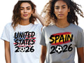 2026 World Cup USA T-Shirt, Soccer Cup USA Tee, United States Canada Mexico