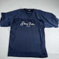 SEAN JOHN FOOT BALL SHIRT Y2K STYLE MADE IN USA X-LARGE VINTAGE BLUE JERSEY