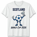 Scotland Unisex Football T Shirt Game Day 2026 Novelty White Or Yellow Tee