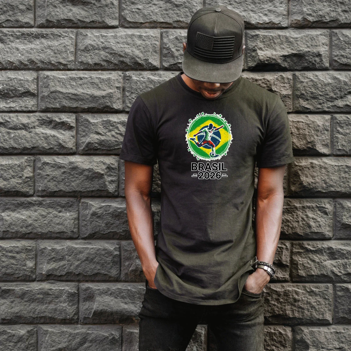 North America Apparel Collection for Soccer Fans 2026 BRASIL Unisex  T-Shirt