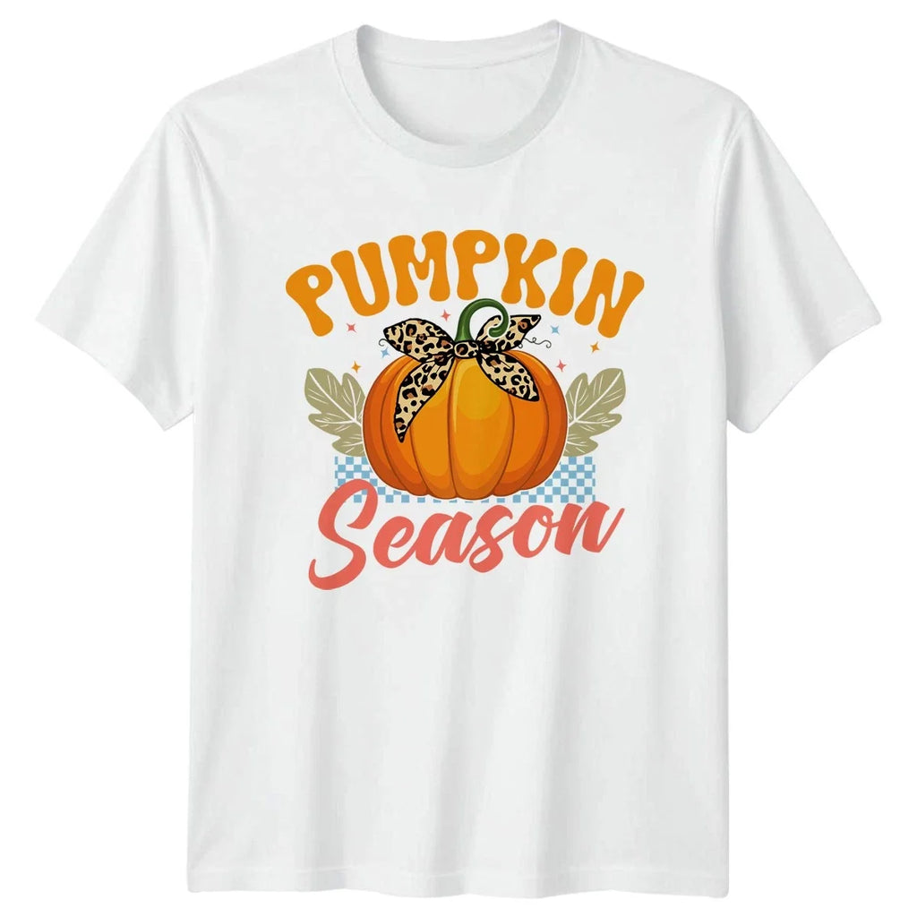 Pumpkin Season Womens T-Shirt Pumpkin Season Fall Gift For Her