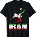 Iran Football Soccer Game Player Fan Iranian Flag T-Shirt