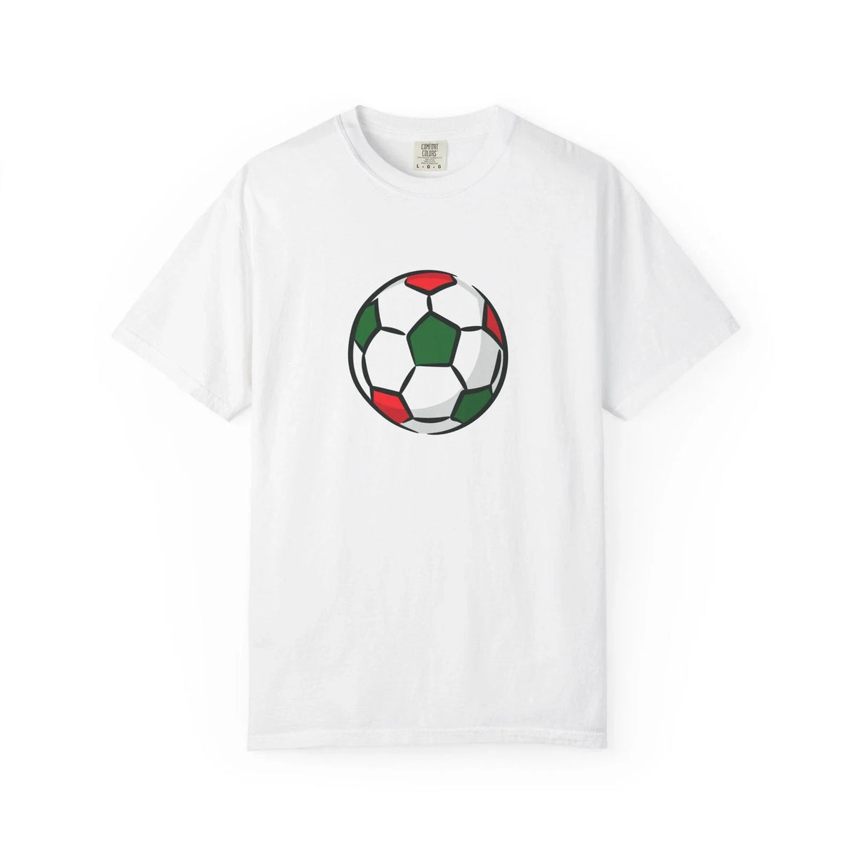 Italian Flag Soccer Ball T-Shirt | Football Graphic Tee