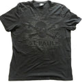 ST. PAULI SKULL BLACK T-SHIRT GERMANY FOOTBALL SOCCER TEE PRINTED LARGE SIZE