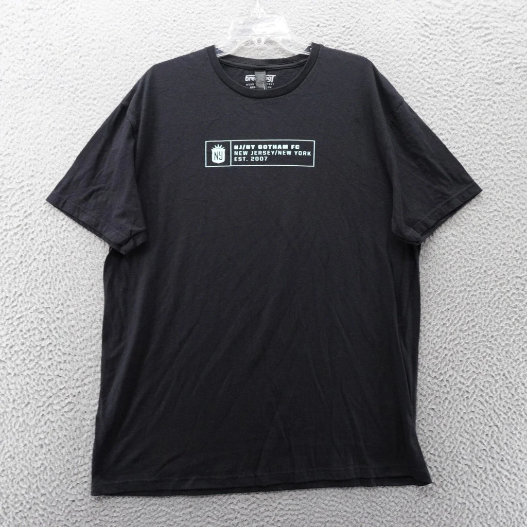 BreakingT NJ NY Gotham Football Club Soccer TShirt Mens XL Black Short Sleeve